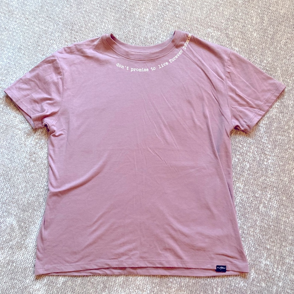 XX Atticus Tee Live While You’re Alive Quote Lavender Small